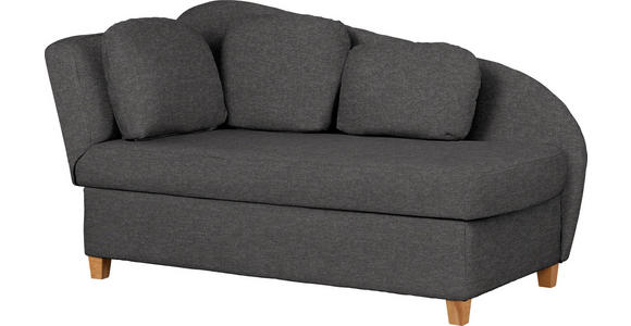 LIEGE  in Flachgewebe Anthrazit  - Anthrazit, LIFESTYLE, Holz/Textil (85/97/180cm) - Novel