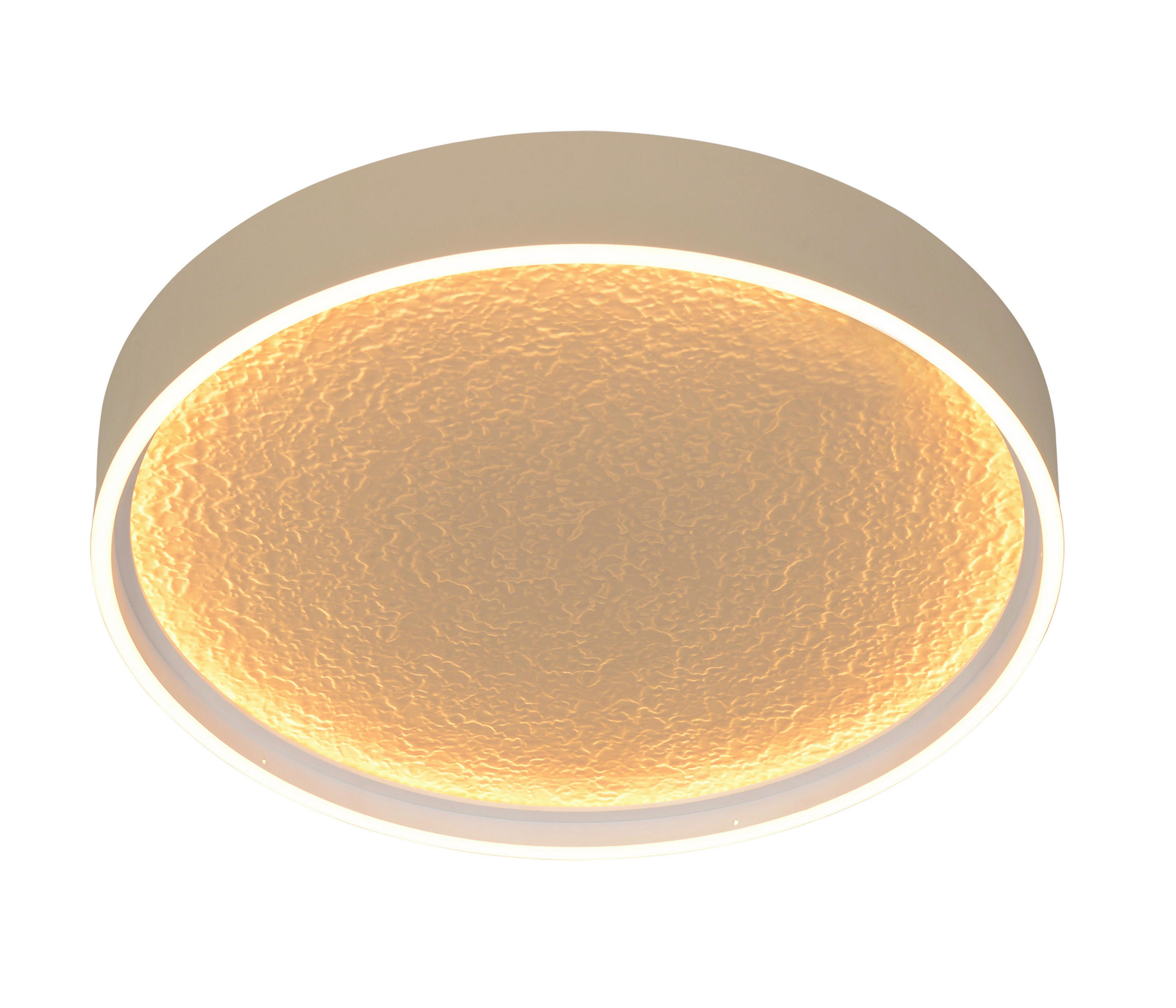 STROPNÉ LED SVIETIDLO, 40/6,5 cm  - piesková, Basics, kov/plast (40/6,5cm)