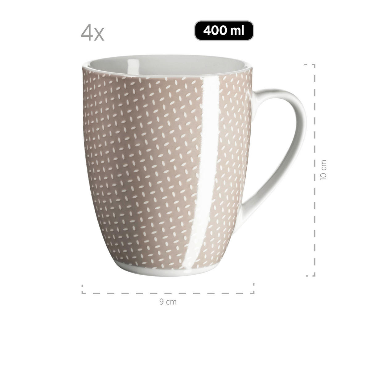 KOMBISERVICE Kitchen Time 16-teilig  - Beige, Basics, Keramik - Mäser