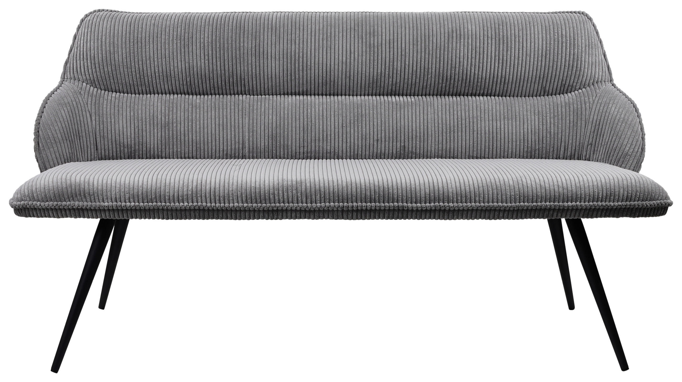 Mid.you Sitzbank Cord Grau 163x85x67 cm