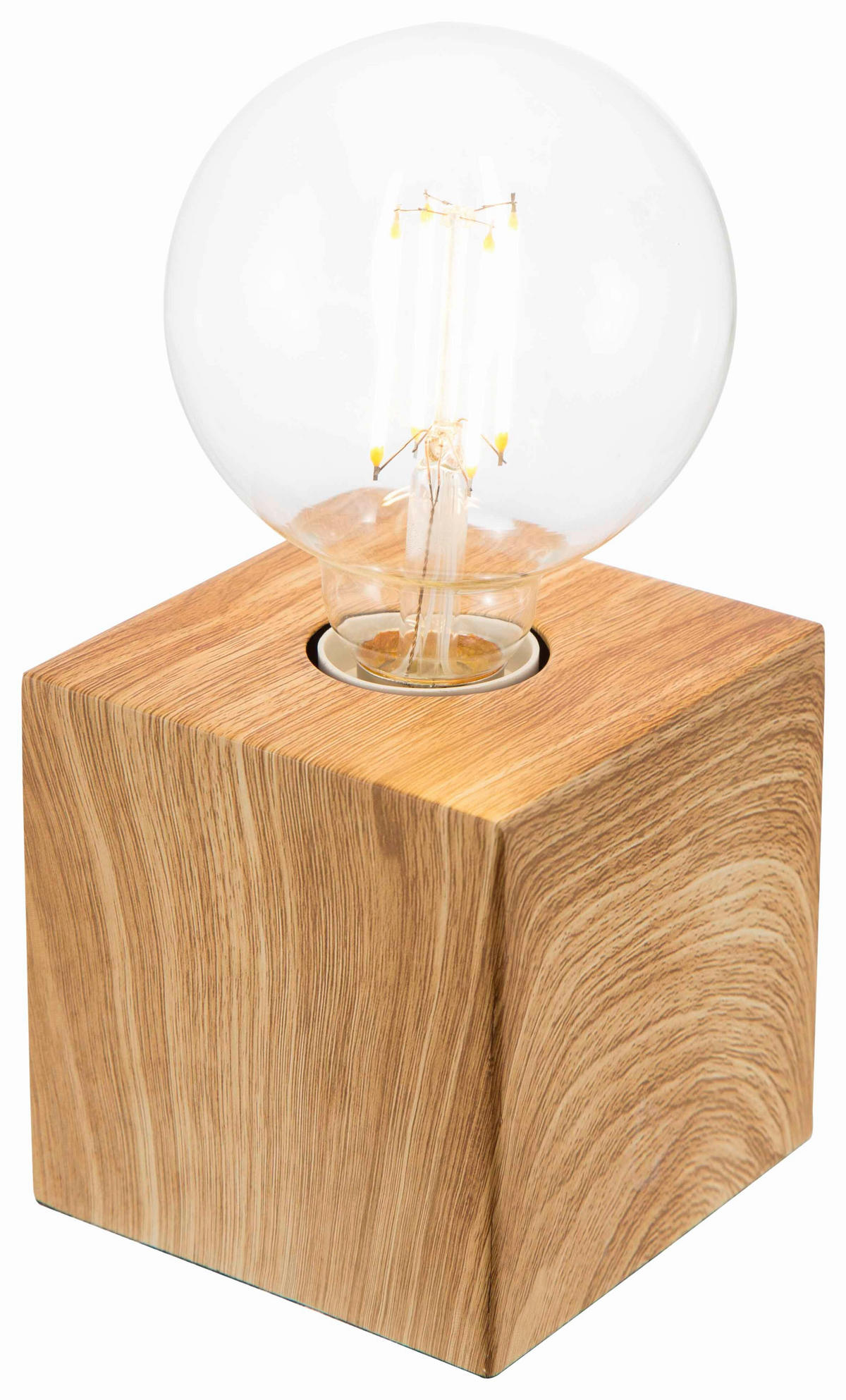 TISCHLEUCHTE 10/10/10 cm   - Eichefarben, Basics, Metall (10/10/10cm) - Novel