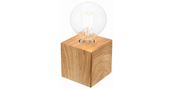 TISCHLEUCHTE 10/10/10 cm  - Eichefarben, Basics, Metall (10/10/10cm) - Novel