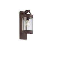 AUßENWANDLEUCHTE SAMBESI 33/12,5/18,6 cm  - Klar/Rostfarben, Basics, Kunststoff/Metall (33/12,5/18,6cm) - Trio Leuchten