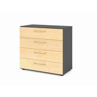AKTENSCHRANK Graphitfarben, Ahornfarben  - Ahornfarben/Graphitfarben, Basics, Holzwerkstoff (80/74,8/41,7cm) - Venda