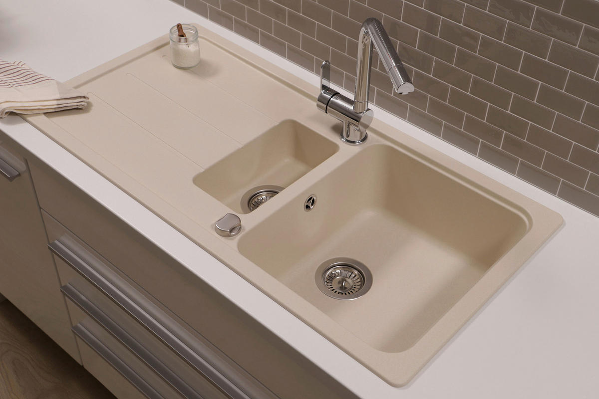 DISKHO AUSTIN100X501,5BV  - cremefärgad, Design, sten (100/20/50cm) - Respekta