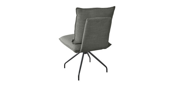 STUHL in Stahl Struktur Metall, Textil - Schwarz/Grau, Design, Textil/Metall (50/90/70cm) - Dieter Knoll