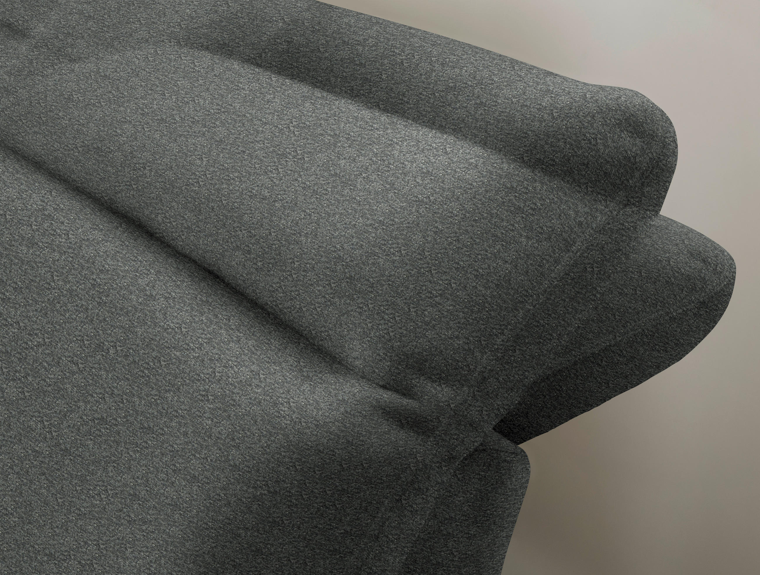 Thumbnail - Stylife Ecksofa, Anthrazit, Textil, 4-Sitzer, Ottomane links, L-Form, 288x179-202 cm, Stoffauswahl, seitenverkehrt erhäl...