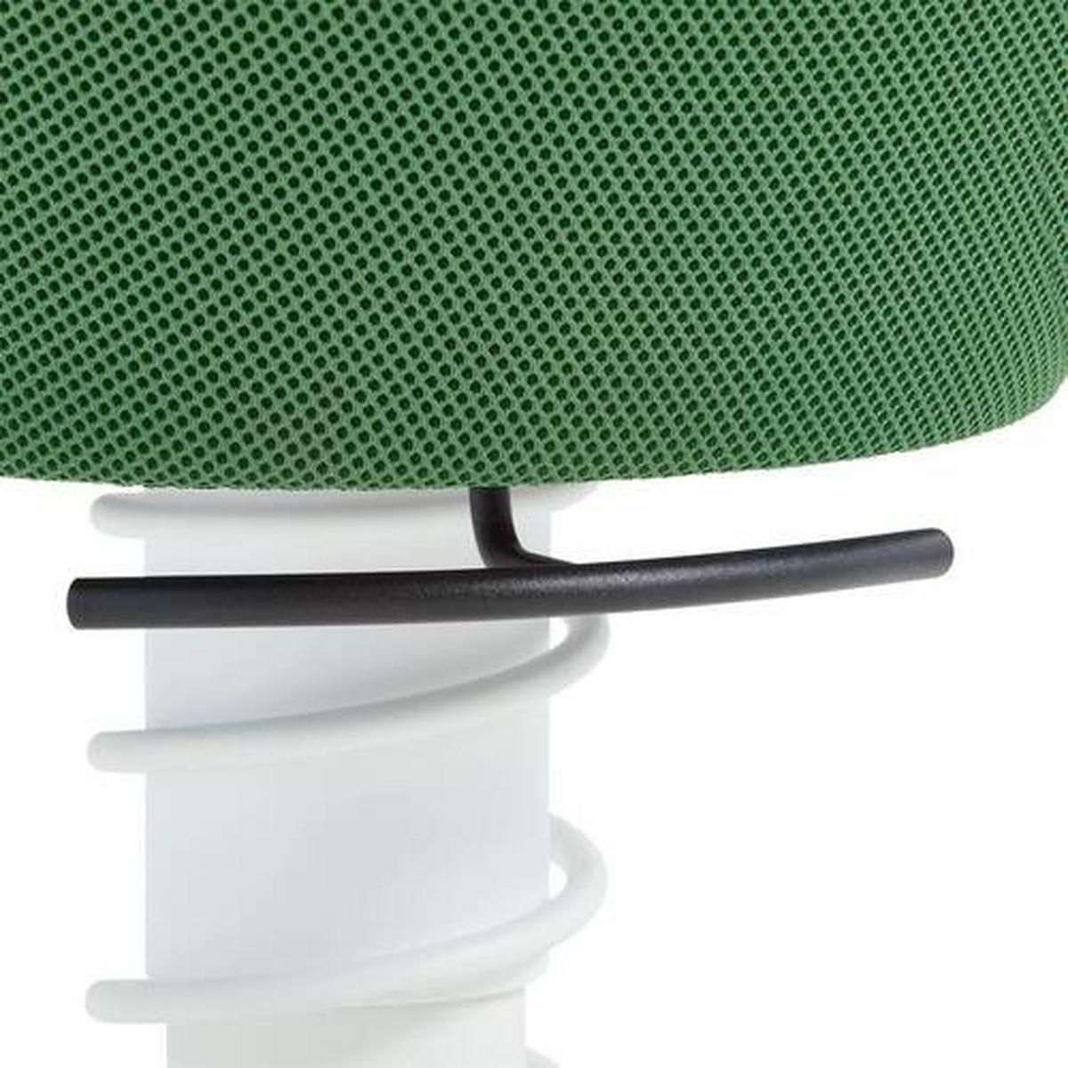 BÜROHOCKER   Grün, Weiss  - Weiss/Grün, Basics, Kunststoff/Textil (59/45,66/59cm) - Aeris