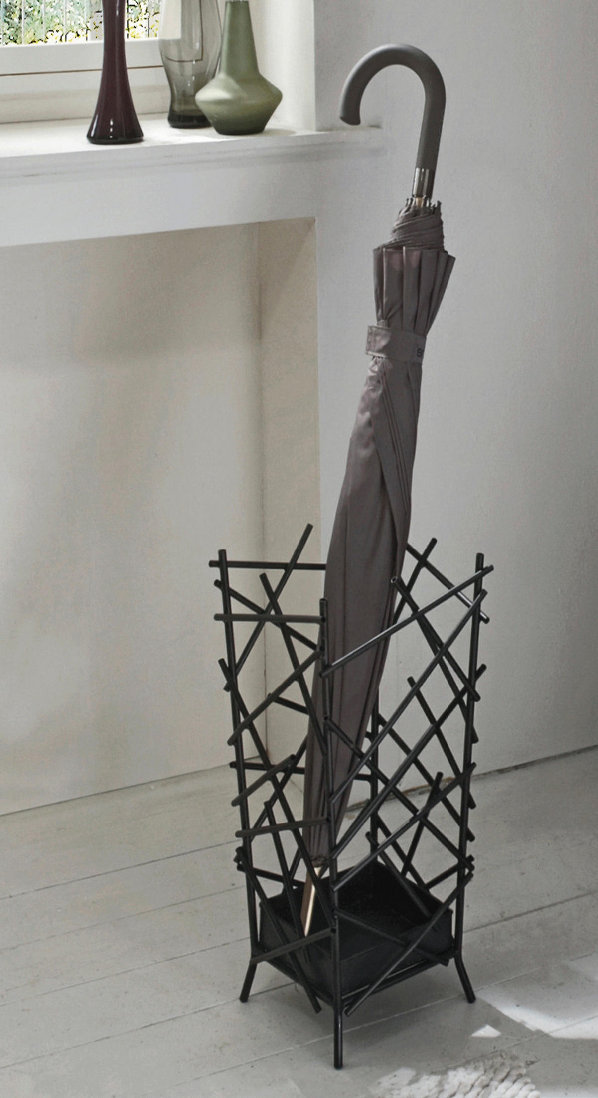 PARAPLYSTÄLL - antracit, Design, metall (21/47/21cm)