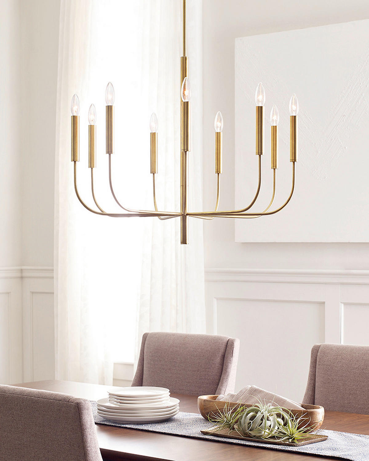 TAKKRONA FE-Brianna 75.9/83,7 cm  - mässingsfärgad, Design, metall (75.9/83,7cm) - Elstead Lighting