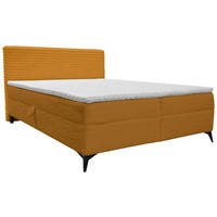 BOXBETT 160/200 cm  in Currygelb  - Currygelb/Schwarz, Design, Holz/Holzwerkstoff (160/200cm) - Xora