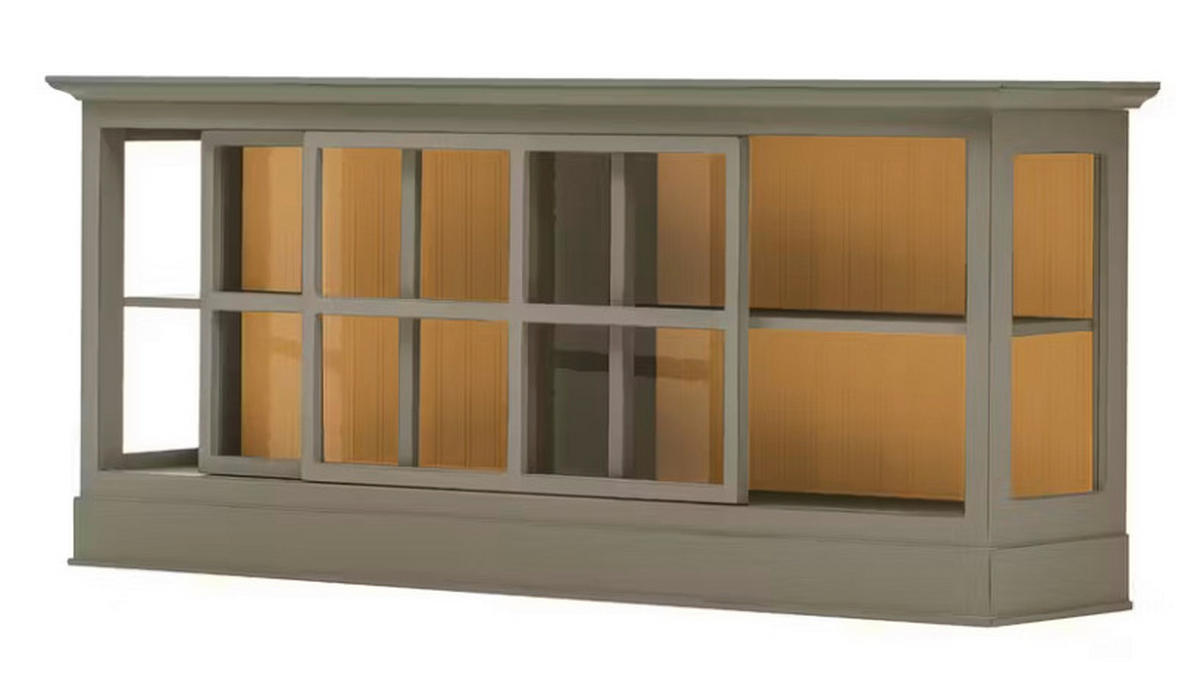SIDEBOARD UrbanClass  in 190,5/82/49 cm  - Grau/Honig, LIFESTYLE, Glas/Holz (190,5/82/49cm) - Livetastic