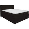 BOXSPRINGBETT 160/200 cm  in Dunkelbraun  - Wengefarben/Dunkelbraun, KONVENTIONELL, Holz/Textil (160/200cm) - Carryhome