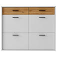 HÄNGESCHUHSCHRANK 125/101/37 cm  - Eichefarben/Anthrazit, Design, Holzwerkstoff/Metall (125/101/37cm) - Xora
