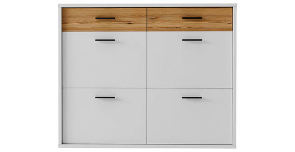 HÄNGESCHUHSCHRANK 125/101/37 cm  - Eichefarben/Anthrazit, Design, Holzwerkstoff/Metall (125/101/37cm) - Xora