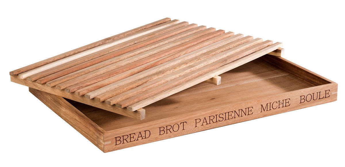 SCHNEIDEBRETT Holz Akazie LETTER  - Karamell, Basics, Holz (48/34/3,5cm)