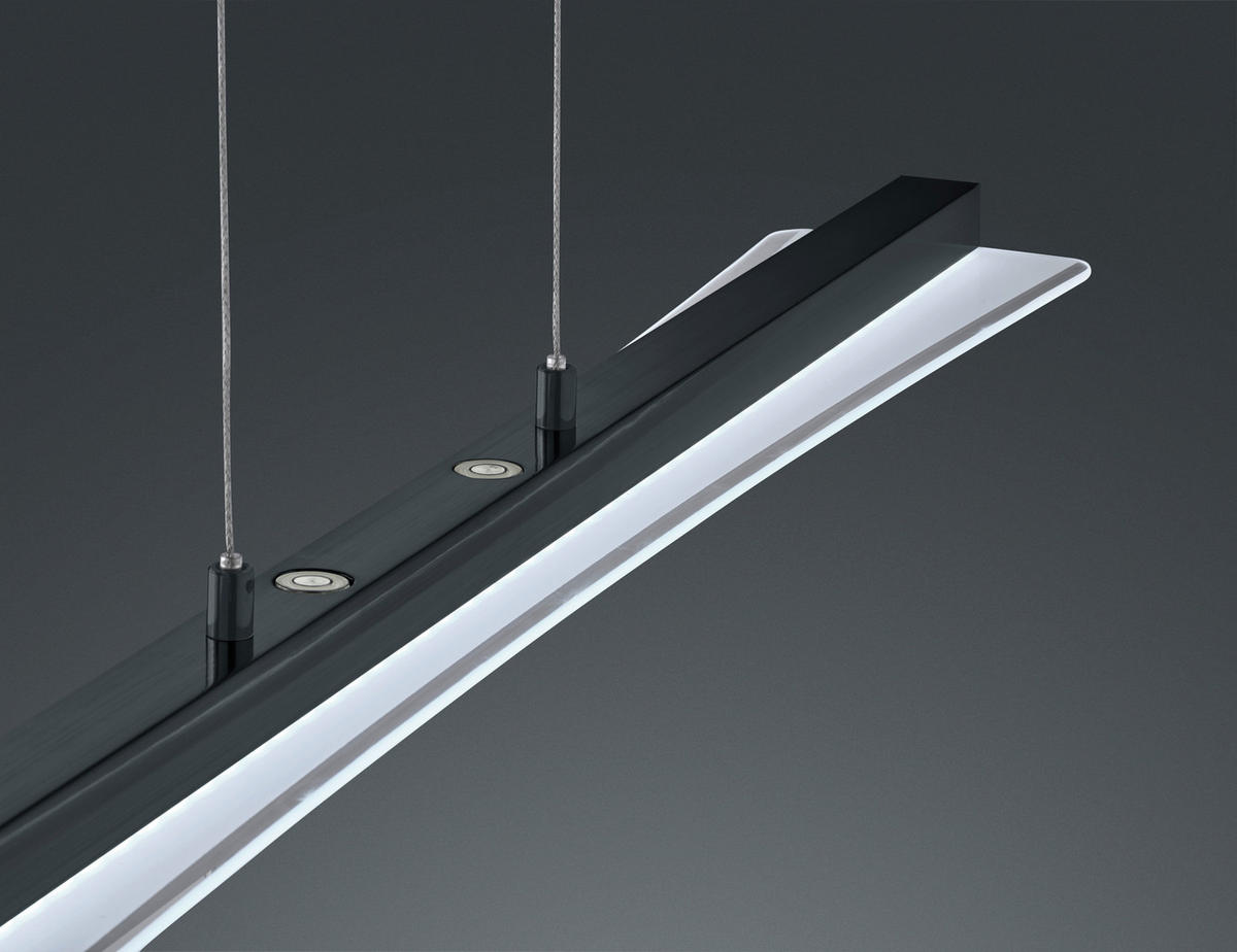 VISEČA LED-SVETILKA  Smash 18 W//3000-6500 K/230 V/ - črna/bela, Trend, kovina/steklo (100/150/12cm)