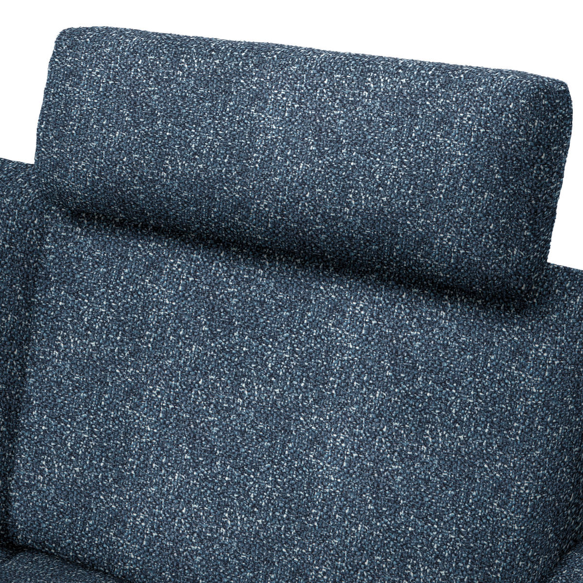 ECKSOFA in Struktur Blau  - Blau/Schwarz, Design, Textil/Metall (157/262cm) - Novel