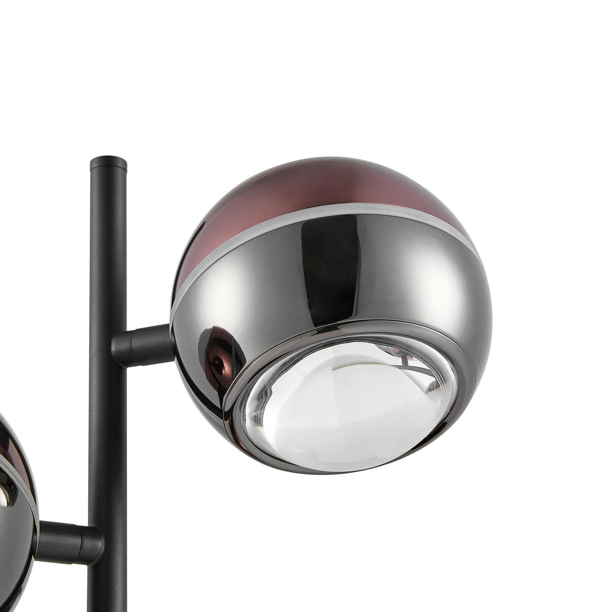 LED-TISCHLEUCHTE Easy 28/60 cm  - Schwarz/Kupferfarben, Design, Glas/Kunststoff (28/60cm) - Dieter Knoll