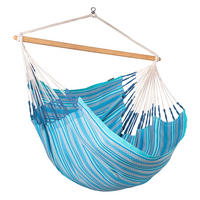 HÄNGESESSEL kingsize cotton 140/170/210 cm  - Blau/Dunkelblau, KONVENTIONELL, Holz/Textil (140/170/210cm) - La Siesta