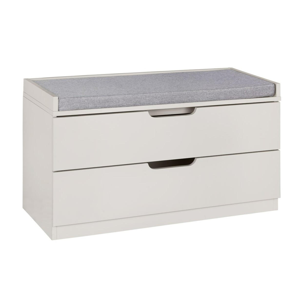 GARDEROBENBANK - Grau, Design, Textil (80/44,5/35,5cm) - MID.YOU