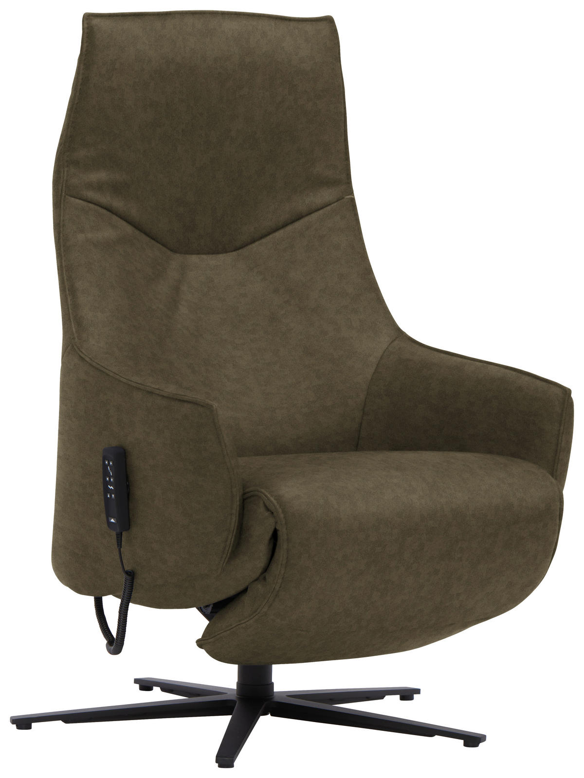 RELAXSESSEL in Leder Grün  - Anthrazit/Grün, Design, Leder/Metall (70/85/112cm) - Himolla Komfortklass