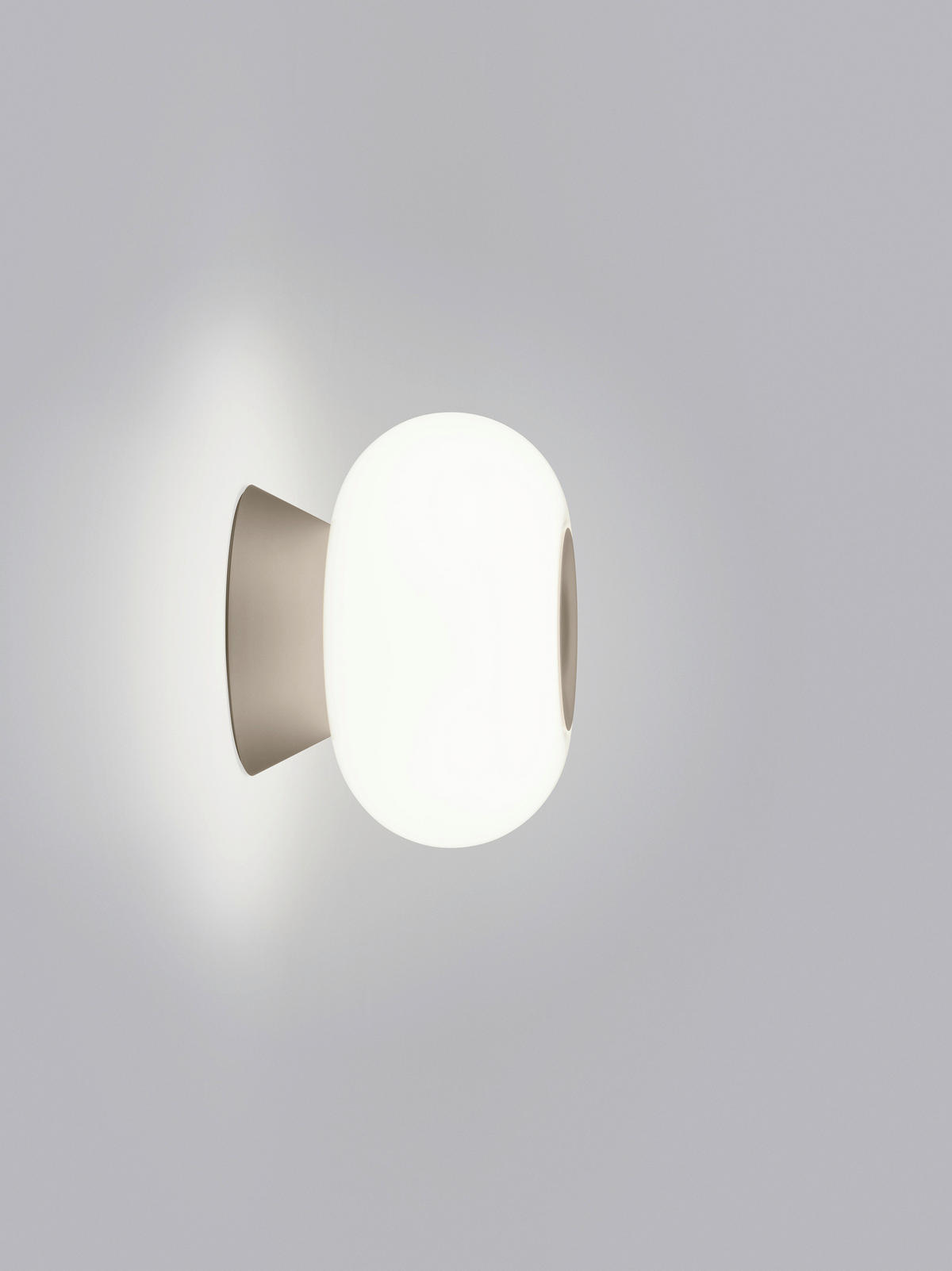 LED-WANDLEUCHTE Sapo 20/14.5 cm   - Cappuccino, Design, Glas/Metall (20/14.5cm) - Helestra