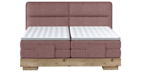 BOXSPRINGBETT 180/200 cm  in Braun, Eichefarben  - Eichefarben/Braun, Natur, Holz/Textil (180/200cm) - Valnatura