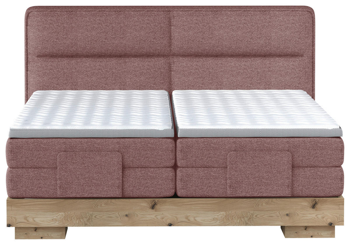 BOXSPRINGBETT 180/200 cm  in Braun, Eichefarben  - Eichefarben/Braun, Natur, Holz/Textil (180/200cm) - Valnatura