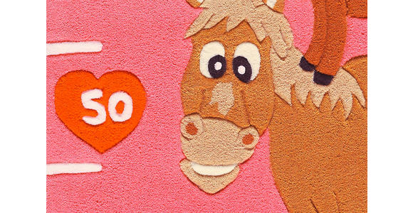 WEBTEPPICH 75/160 cm Rosa  - Rosa, Basics, Textil (75/160cm) - Novel