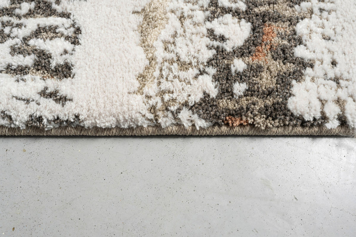 WEBTEPPICH  Wohnzimmer 120/170 cm Linea Braun, Creme, Beige  - Beige/Creme, Basics, Kunststoff/Textil (120/170cm) - Novel