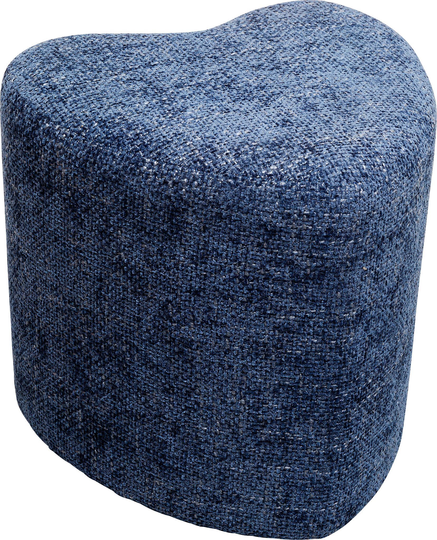 HOCKER in Holz, Textil Dunkelblau  - Dunkelblau, Design, Holz/Textil (34/36/36cm) - Kare-Design