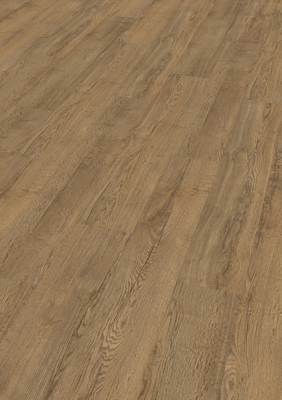 DESIGNBODEN Elva Eiche braun EGGER Aquadura  per  m² - Eichefarben/Dunkelbraun, KONVENTIONELL, Holzwerkstoff (129.2/19.3/0.75cm) - Egger Holzwerkstoffe