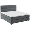 BOXSPRINGBETT 180/200 cm  in Anthrazit  - Anthrazit/Naturfarben, MODERN, Holz/Textil (180/200cm) - Beldomo - Sleep