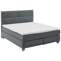 BOXSPRINGBETT 180/200 cm  in Anthrazit  - Anthrazit/Naturfarben, MODERN, Holz/Textil (180/200cm) - Beldomo - Sleep