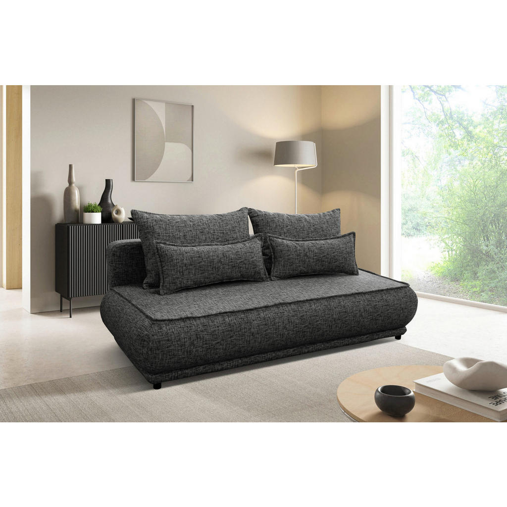 Schlafsofa Paros Grau B: 214 Cm
