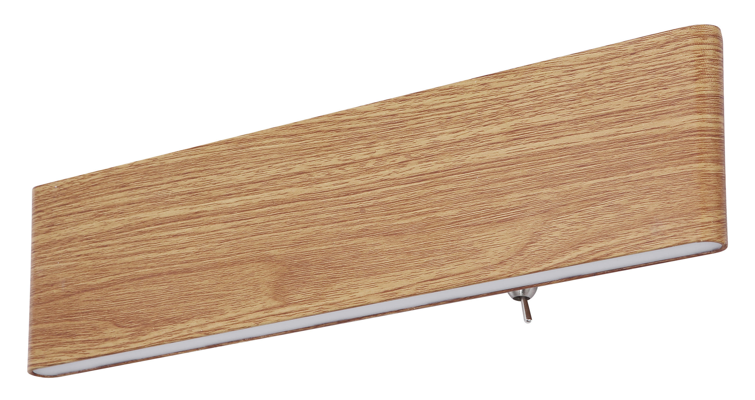 Led-wandleuchte 1-flammig Mit Kippschalter Holzoptik