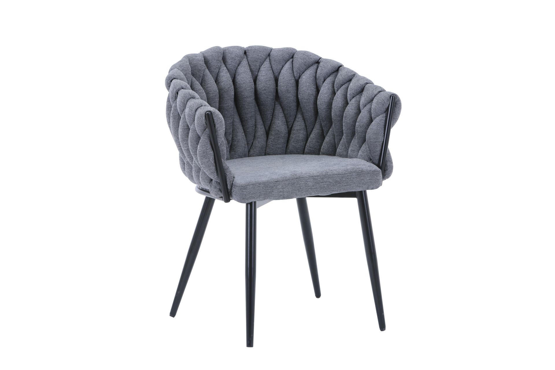 STOLICA siva, crna metal, tekstil - siva/crna, Moderno, metal/tekstil (64/79.5/56.5cm) - Hom`in