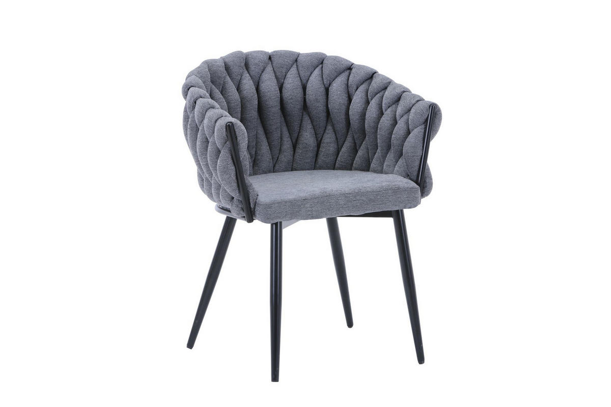 STOLICA  siva, crna  metal, tekstil      - siva/crna, Moderno, metal/tekstil (64/79.5/56.5cm) - Hom`in