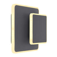LED-WANDLEUCHTE 20/17 cm  - Opal/Graphitfarben, Basics, Kunststoff/Metall (20/17cm) - Globo