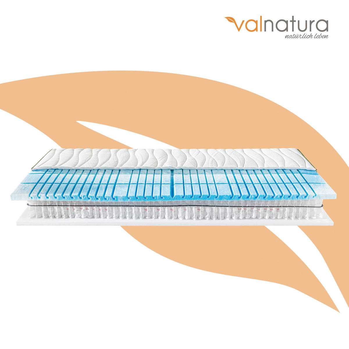 GEL-ŽEPKASTO VZMETNO JEDRO 80/200 cm  - bela, Basics, tekstil (80/200cm) - Valnatura