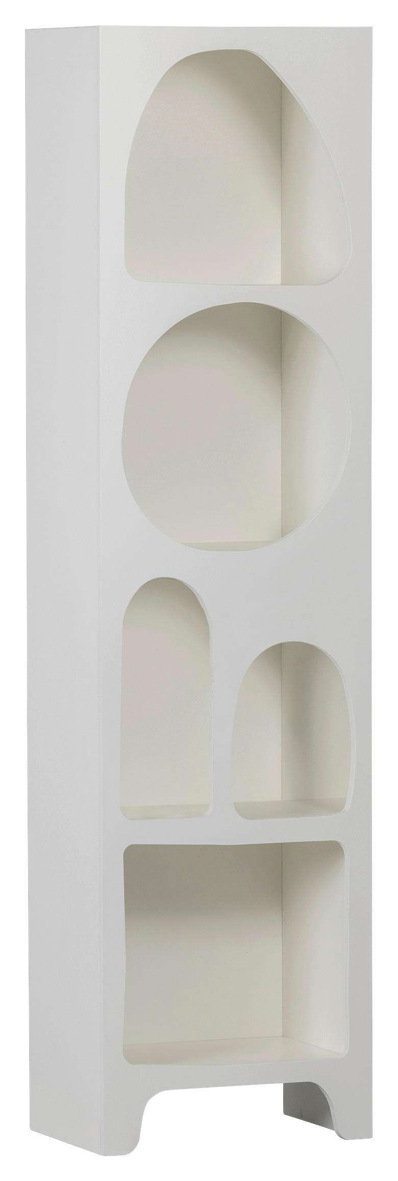 REGAL Weiß  - Weiß, KONVENTIONELL, Holzwerkstoff (48/180/32cm) - Ambia Home