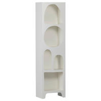 REGAL Weiß  - Weiß, KONVENTIONELL, Holzwerkstoff (48/180/32cm) - Ambia Home