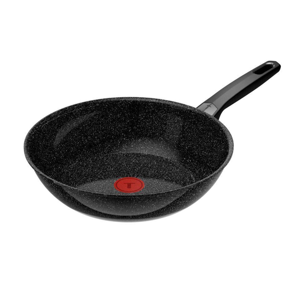 VOK PONEV  Expertise 28 cm  - črna, Basics, kovina (28cm) - Tefal