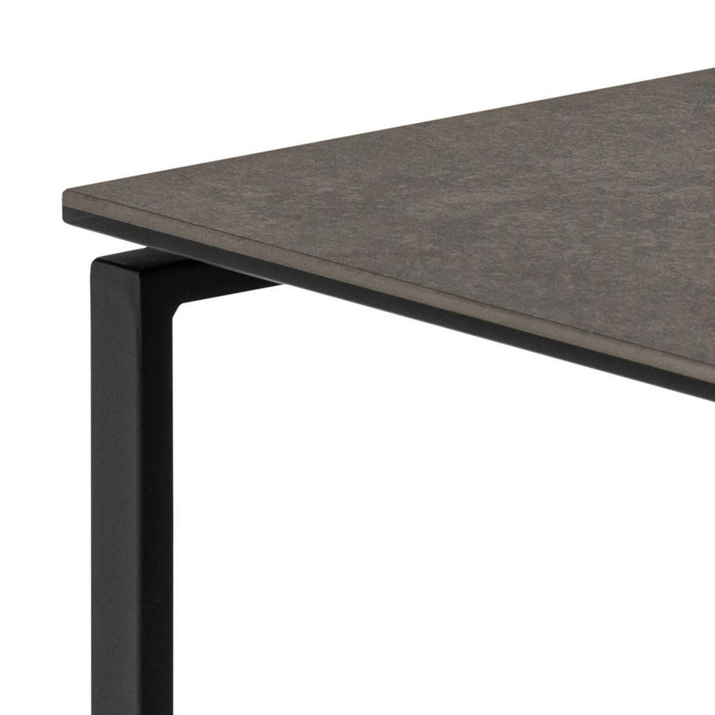 Thumbnail - Beistelltischset, Schwarz, Metall, Glas, Keramik, 2-teilig, quadratisch, eckig, 50x43x43 cm, Wohnzimmer, Wohnzimmertisch...