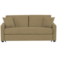 SCHLAFSOFA Sola in Webstoff Olivgrün  - Schwarz/Olivgrün, Design, Kunststoff/Textil (186/83/100cm) - Xora