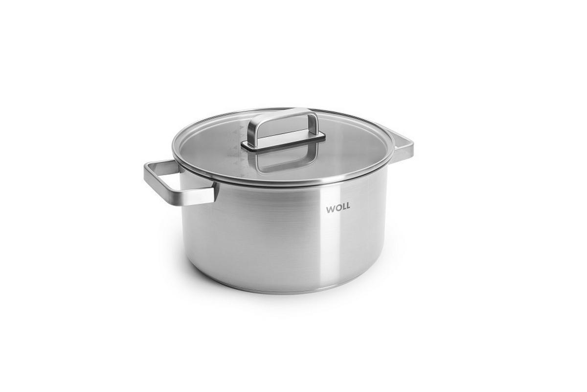 KOCHTOPFSET Steel  - Silberfarben, Basics, Metall (34/22,5/55,5null) - WOLL