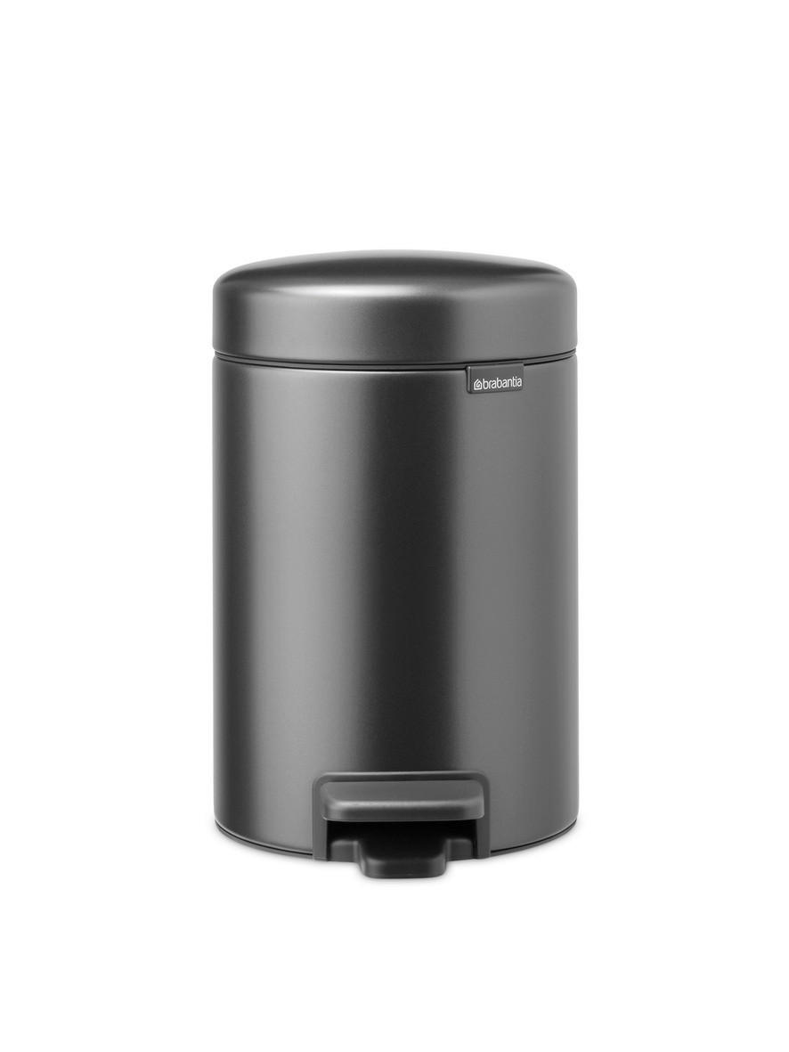 KOŠ S NOŽNOM PAPUČICOM  3 l  New Icon  - antracit, Konvencionalno, metal/plastika (16,8/26,4/23,5cm) - Brabantia