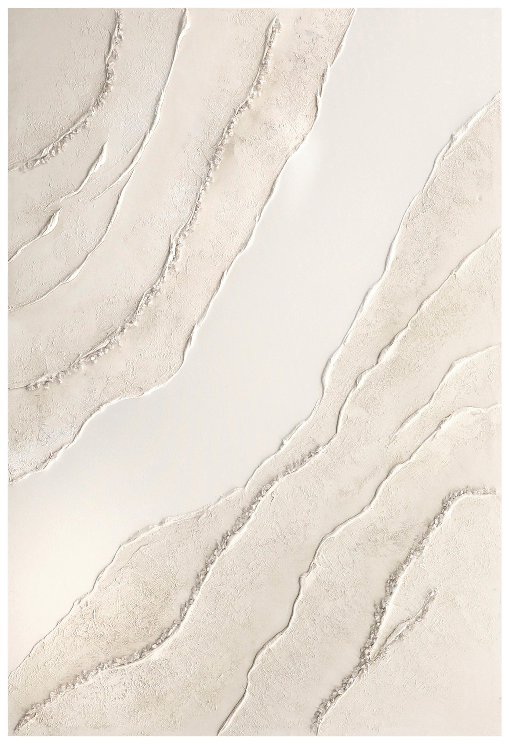 ÖLGEMÄLDE Landschaft & Natur, Abstraktes 80/118 cm  - Hellbraun/Multicolor, LIFESTYLE, Holzwerkstoff/Textil (80/118cm) - Monee