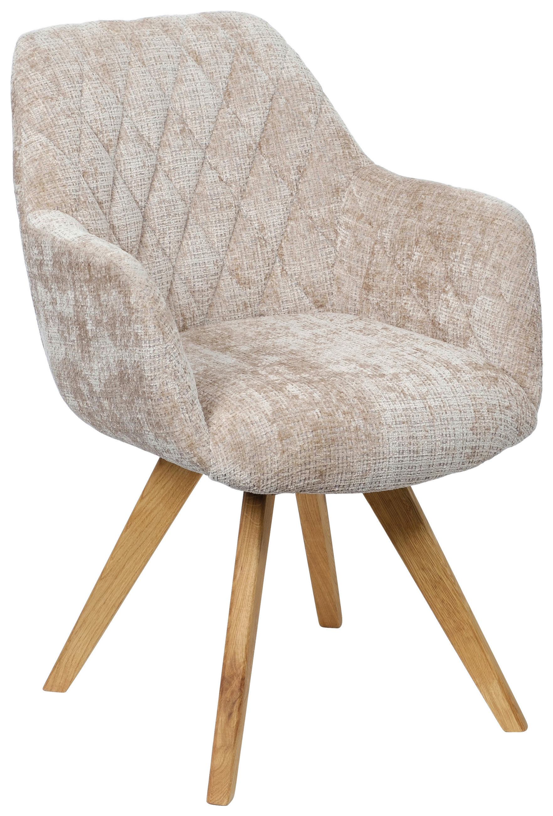 ARMLEHNSTUHL  in Webstoff  - Beige/Naturfarben, KONVENTIONELL, Holz/Textil (59/85/65cm) - Linea Natura